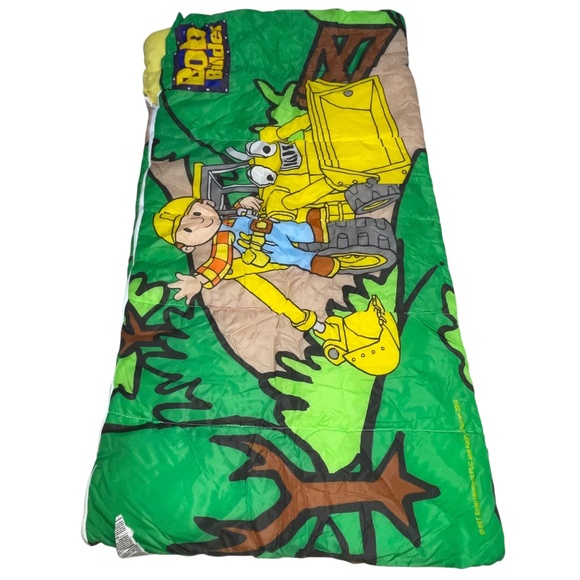 Vintage Kids Sleeping Bag "BOB THE BUILDER" 2002 60”x30” New Old Stock Boys Girl - Picture 12 of 12